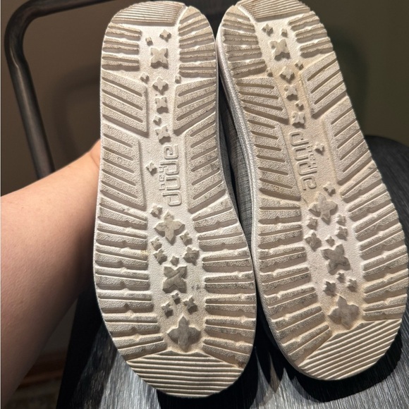 Hey Dude Wally Youth Light Gray Slip-On Loafers - Picture 2 of 11